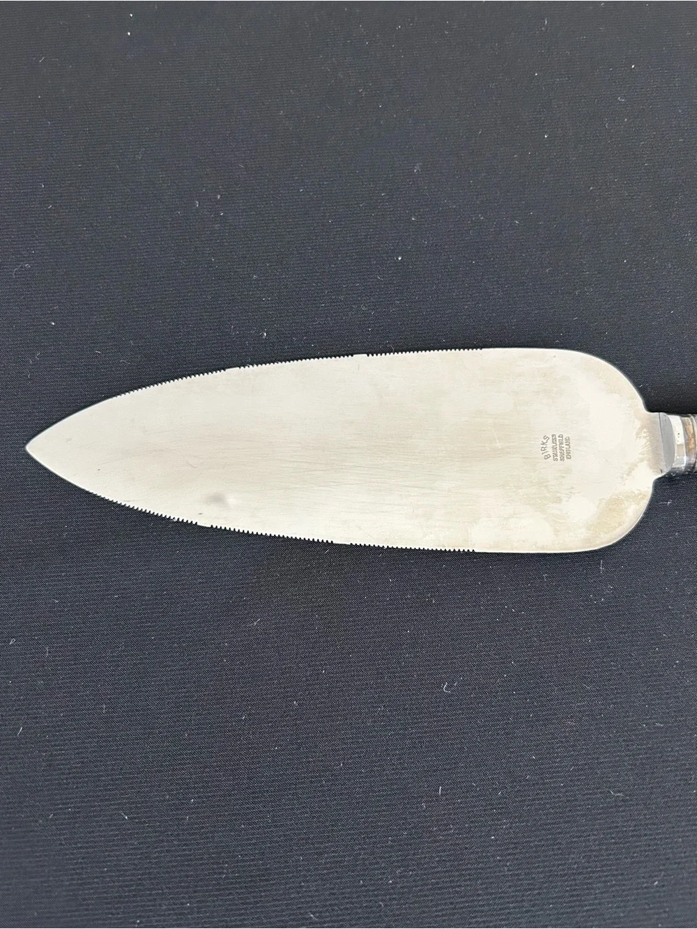 Vintage Sheffield England Silver Plate Mother of Pearl Handle Cake Server